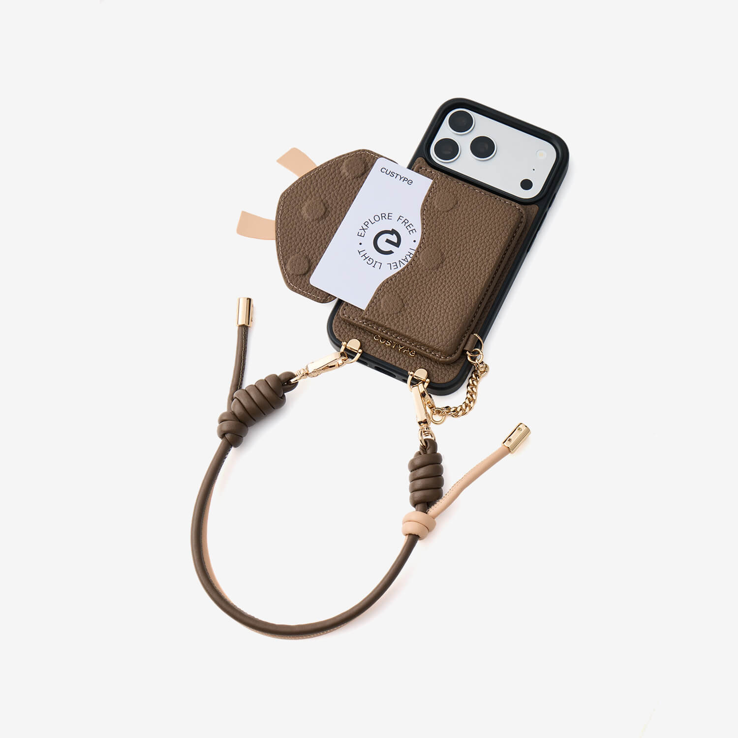 ロープアーク-ウォレット付きスマホケース｜調節可能なリストストラップ付き