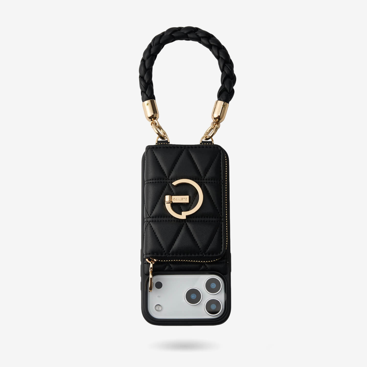 BraidTrend- Rope Style Strap Phone Case in Black