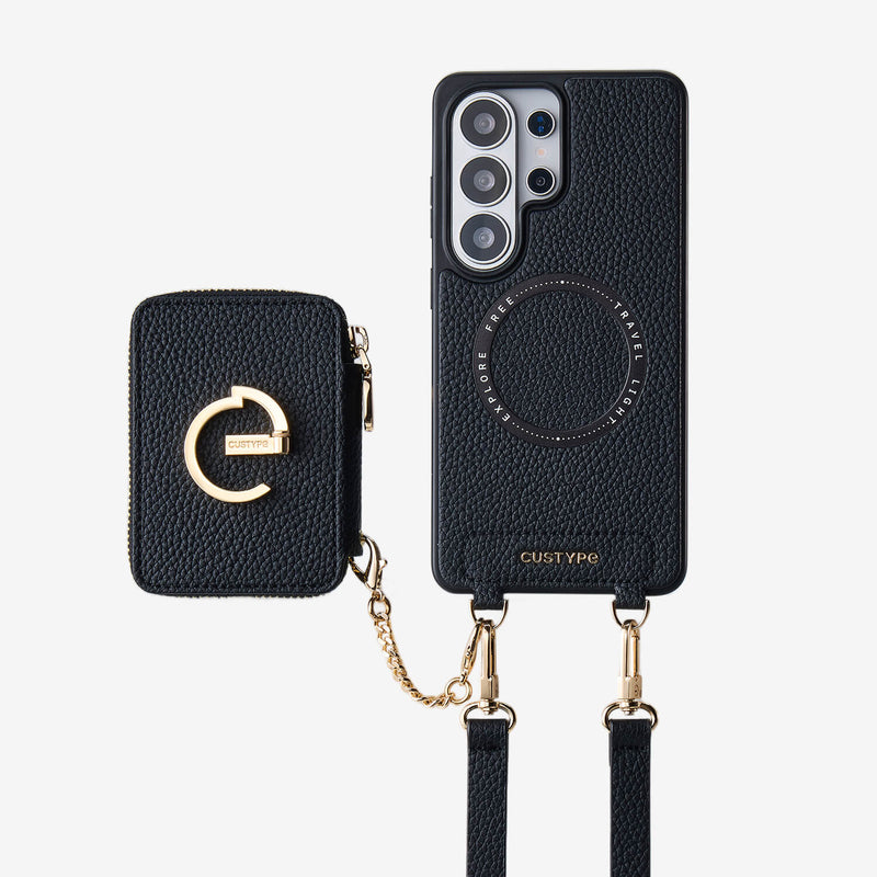 Original Design Set- Samsung Galaxy MagSafe Compatible Wallet Phone Case With Shoulder Strap Set-Mobile Phone Cases-Custype