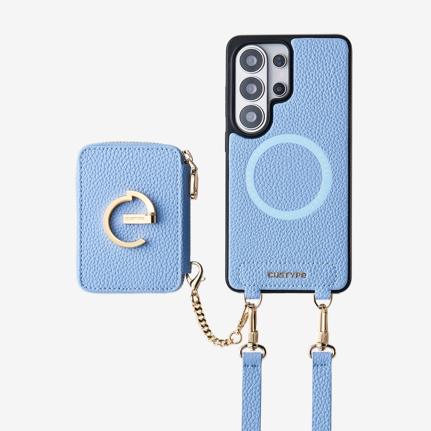 Original Design Set- Samsung Galaxy MagSafe Compatible Wallet Phone Case With Shoulder Strap Set-Mobile Phone Cases-Custype