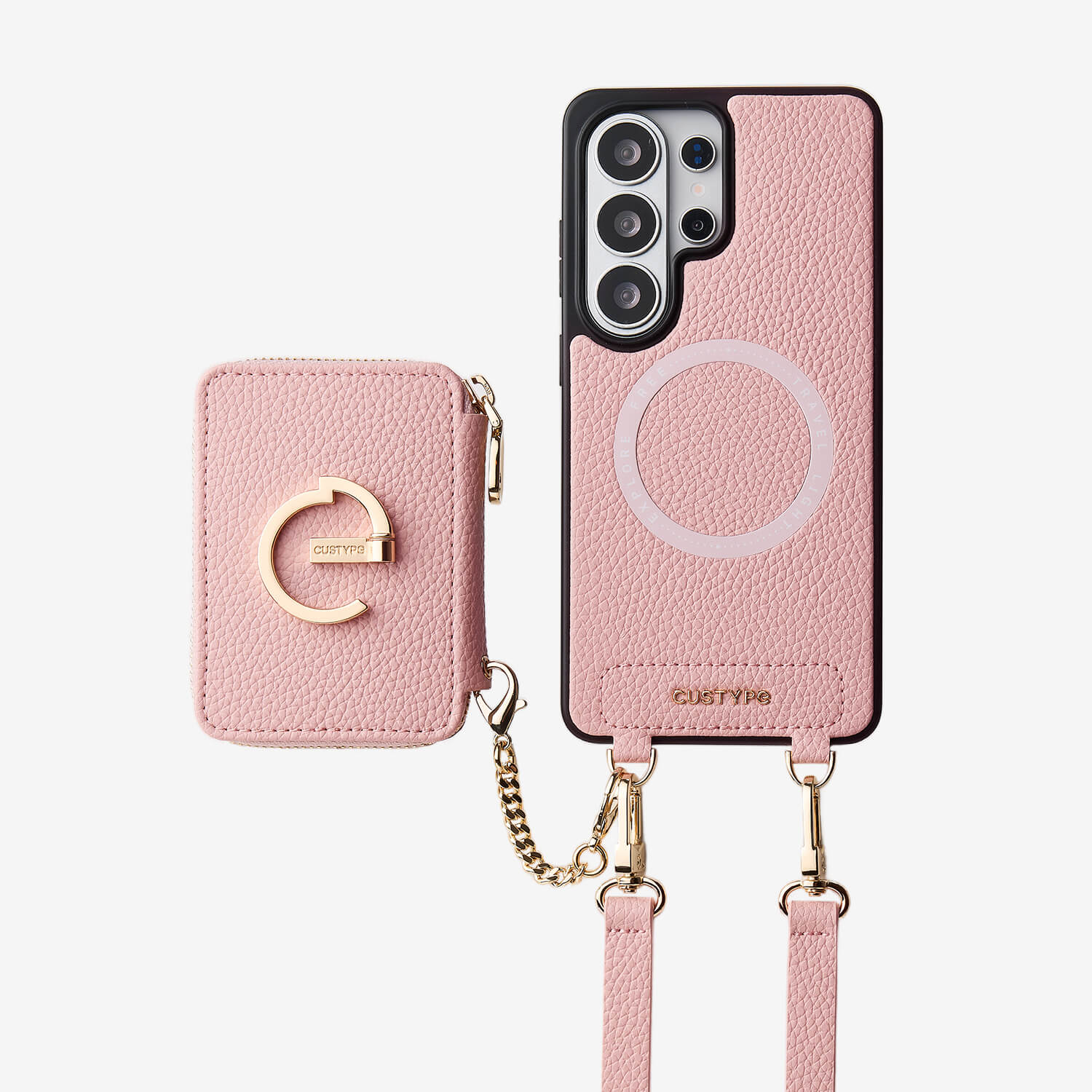 Original Design Set- Samsung Galaxy MagSafe Compatible Wallet Phone Case With Shoulder Strap Set-Mobile Phone Cases-Custype