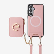 Original Design Set- Samsung Galaxy MagSafe Compatible Wallet Phone Case With Shoulder Strap Set-Mobile Phone Cases-Custype
