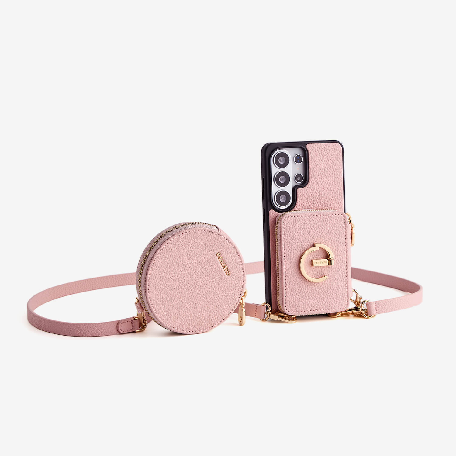 Original Design Set- Samsung Galaxy Crossbody Case With Round Pouch Set - Samsung S25 Ultra-Mobile Phone Cases-Custype