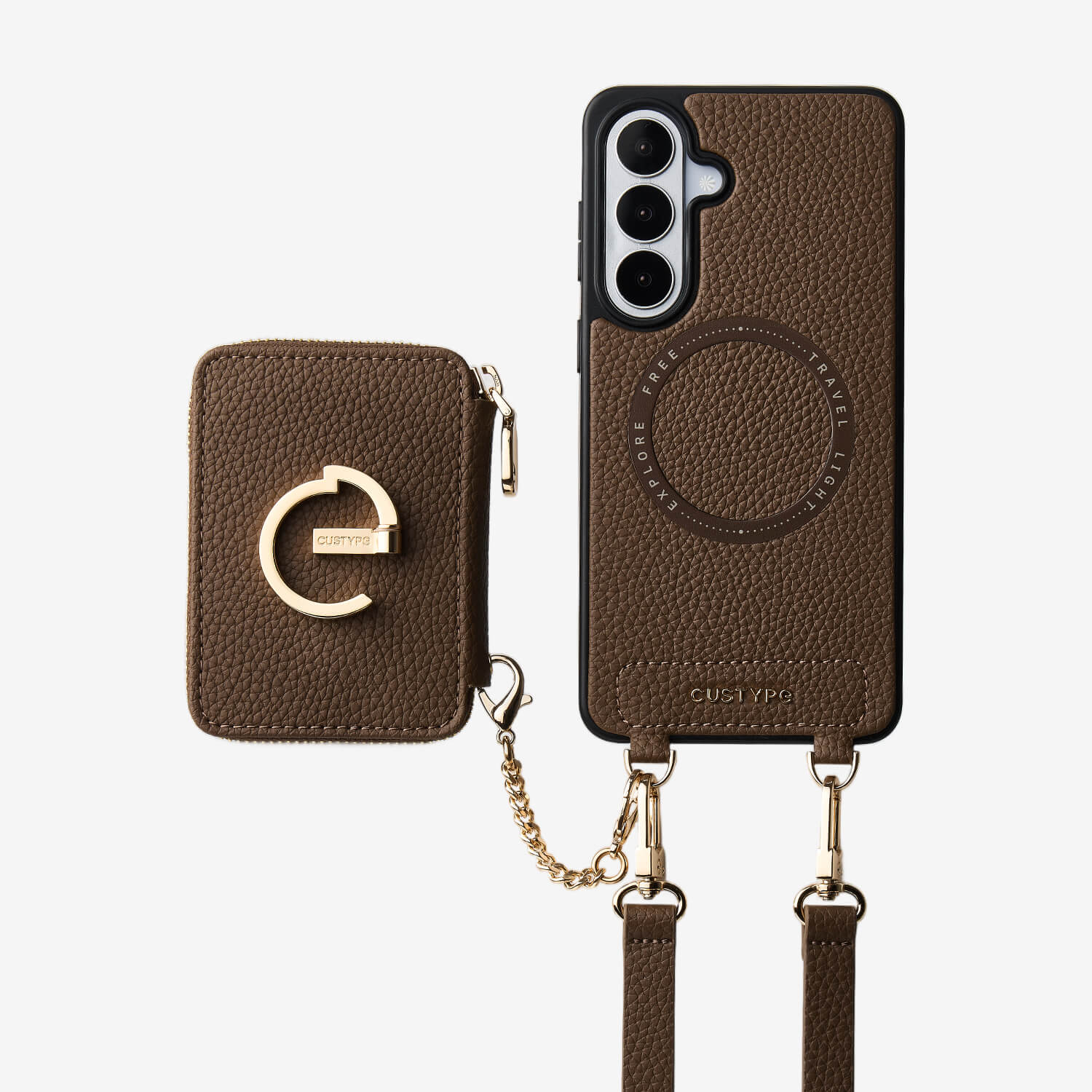 Original Design Set- Samsung Galaxy MagSafe Compatible Wallet Phone Case With Shoulder Strap Set-Mobile Phone Cases-Custype