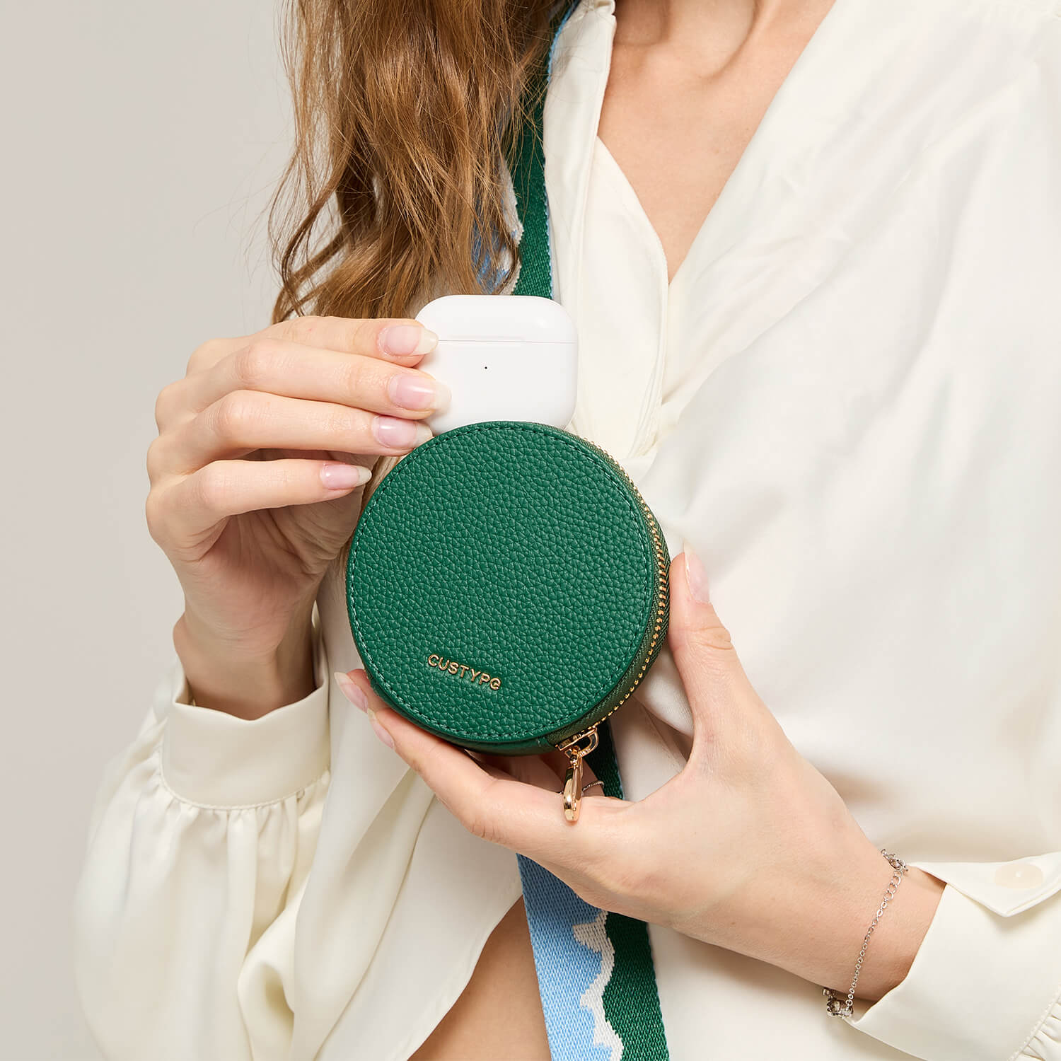 Original Design Set- Samsung Galaxy Webbing Crossbody Phone Case With Magnetic Wallet Round Pouch Set-Mobile Phone Cases-DETACHABLE WALLET & ROUND POUCH