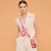 Original Design Set- Samsung Galaxy Webbing Crossbody Phone Case With Magnetic Wallet Round Pouch Set-Mobile Phone Cases-DETACHABLE WALLET & ROUND POUCH