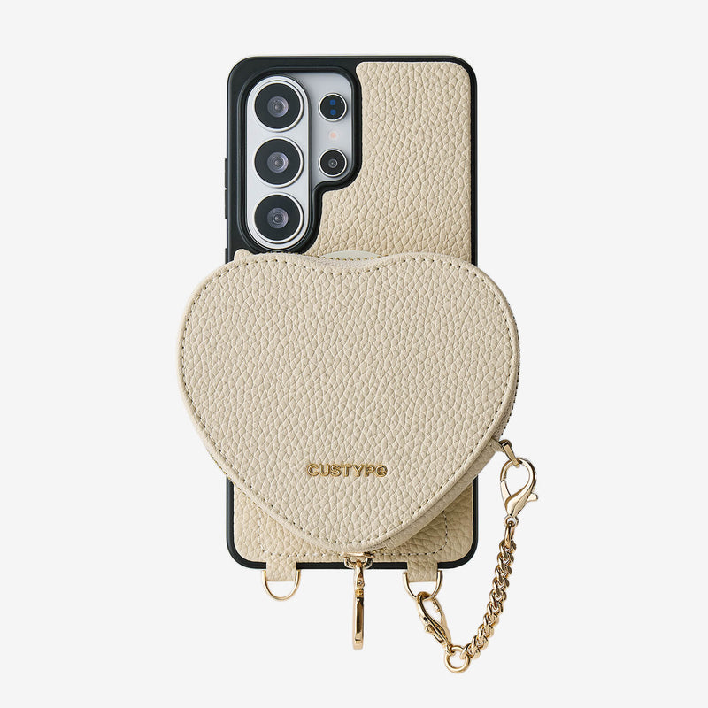 Heart Design Kit- Samsung Galaxy Wireless Charging Phone Case With Detachable Pouch-Mobile Phone Cases-Custype