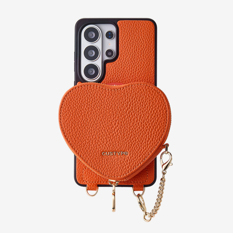 Heart Design Kit- Samsung Galaxy Wireless Charging Phone Case With Detachable Pouch-Mobile Phone Cases-Custype