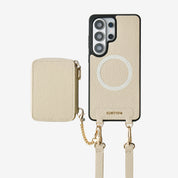 Unique Design Set- Samsung Galaxy Detachable Wireless Charging Crossbody Wallet Phone Case Set-Mobile Phone Cases-Custype