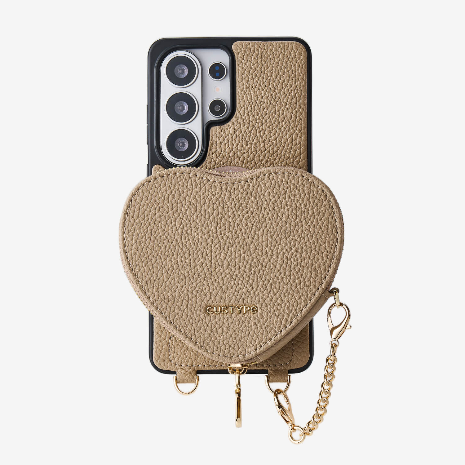 Heart Design Kit- Samsung Galaxy Wireless Charging Phone Case With Detachable Pouch-Mobile Phone Cases-Custype