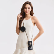 Allure Chain Series- Samsung Galaxy Magnetic Phone Case with Card Slots & Chain-Mobile Phone Cases-Custype