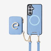 Original Design Set- Samsung Galaxy MagSafe Compatible Wallet Phone Case With Shoulder Strap Set-Mobile Phone Cases-Custype