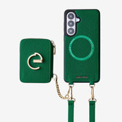 Original Design Set- Samsung Galaxy MagSafe Compatible Wallet Phone Case With Shoulder Strap Set-Mobile Phone Cases-Custype