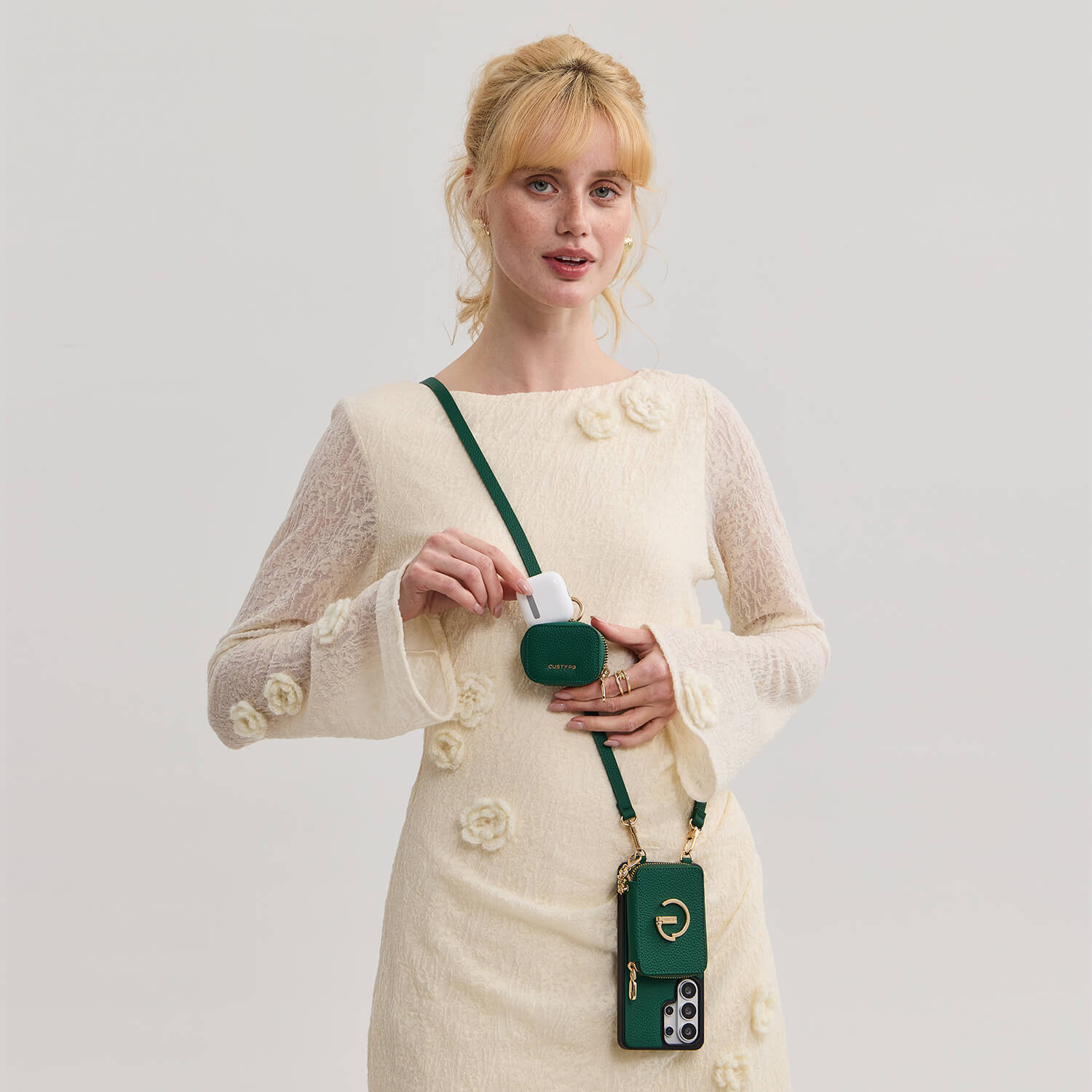 Original Design Set- Samsung Galaxy Wireless Charging Phone Case With AirPods Holder Set-Mobile Phone Cases-Custype