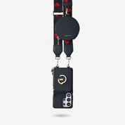 Original Design Set- Samsung Galaxy Webbing Crossbody Phone Case With Magnetic Wallet Round Pouch Set - Samsung S25 Ultra-Mobile Phone Cases-Custype