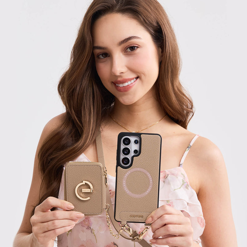 Original Design Set- Samsung Galaxy Wireless Charging Phone Case With AirPods Holder Set-Mobile Phone Cases-Custype