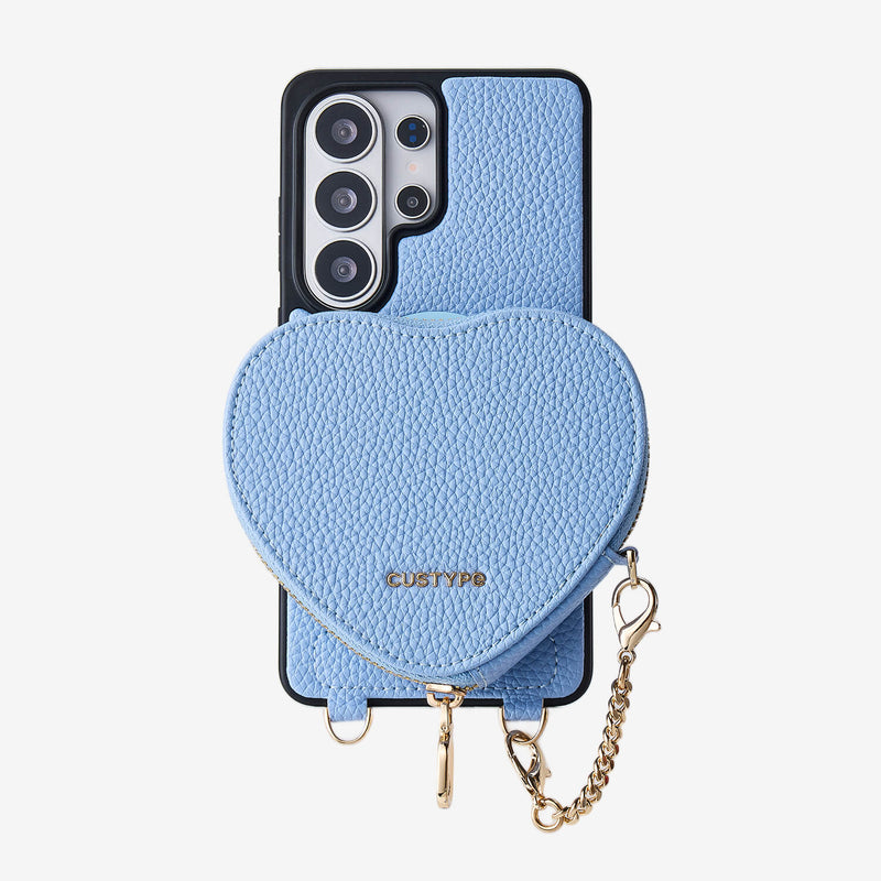 Heart Design Kit- Samsung Galaxy Wireless Charging Phone Case With Detachable Pouch-Mobile Phone Cases-Custype