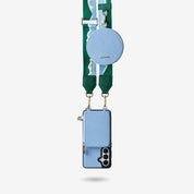 Unique Design Set- Samsung Galaxy Wireless Charging Webbing Crossbody Phone Case Round Pouch Set-Mobile Phone Cases-Custype