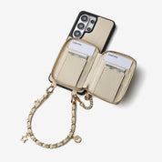 Allure Chain Series- Samsung Strap Wireless Charging Phone Case with Detachable Purse & Grip