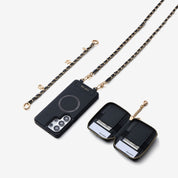 Allure Chain Series- Samsung Strap Wireless Charging Phone Case with Detachable Purse & Grip
