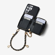 Allure Chain Series- Samsung Strap Wireless Charging Phone Case with Detachable Purse & Grip