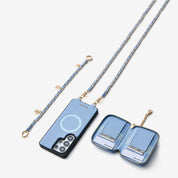 Allure Chain Series- Samsung Strap Wireless Charging Phone Case with Detachable Purse & Grip