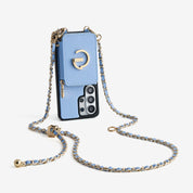 Allure Chain Series- Samsung Strap Wireless Charging Phone Case with Detachable Purse & Grip