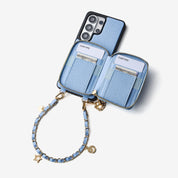 Allure Chain Series- Samsung Strap Wireless Charging Phone Case with Detachable Purse & Grip