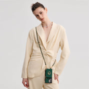 Allure Chain Series- Samsung Strap Wireless Charging Phone Case with Detachable Purse & Grip - Samsung S25 Ultra-Custype