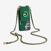 Allure Chain Series- Samsung Strap Wireless Charging Phone Case with Detachable Purse & Grip