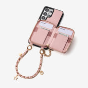 Allure Chain Series- Samsung Strap Wireless Charging Phone Case with Detachable Purse & Grip