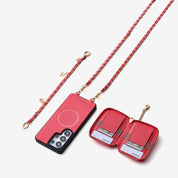 Allure Chain Series- Samsung Strap Wireless Charging Phone Case with Detachable Purse & Grip