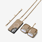 Allure Chain Series- Samsung Strap Wireless Charging Phone Case with Detachable Purse & Grip