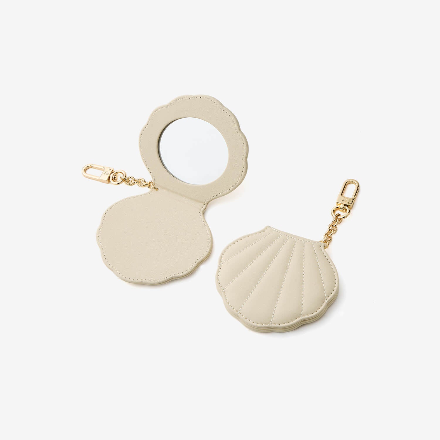 シェルミニポータブルコンパクトミラー