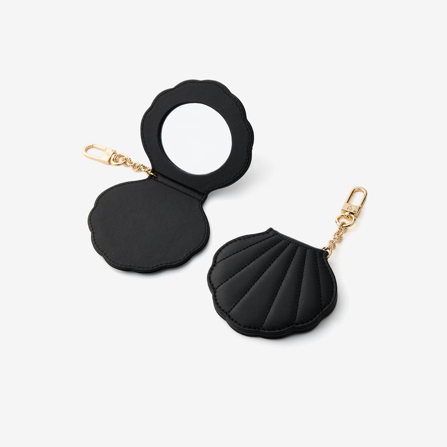 シェルミニポータブルコンパクトミラー