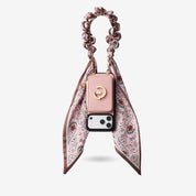 Silk Flair Set- Lychee Silk Wristlet Phone Case with Card Holder