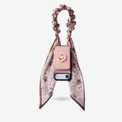 Silk Flair Set- Lychee Silk Wristlet Phone Case with Card Holder