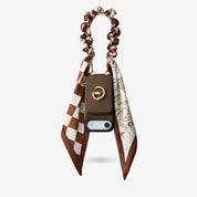 Silk Flair Set- Lychee Silk Wristlet Phone Case with Card Holder