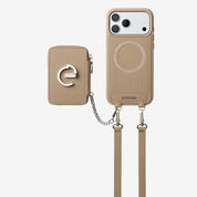 シルバーエッジキット - ウォーキング用マグネット式クロスボディEスタンドウォレットケース - iPhone 18 Pro