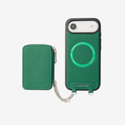 Lunar Silver Series- MagSafe Compatible Zipper Wallet Case-Mobile Phone Cases-DETACHABLE WALLET & WIRELESS CHARGING