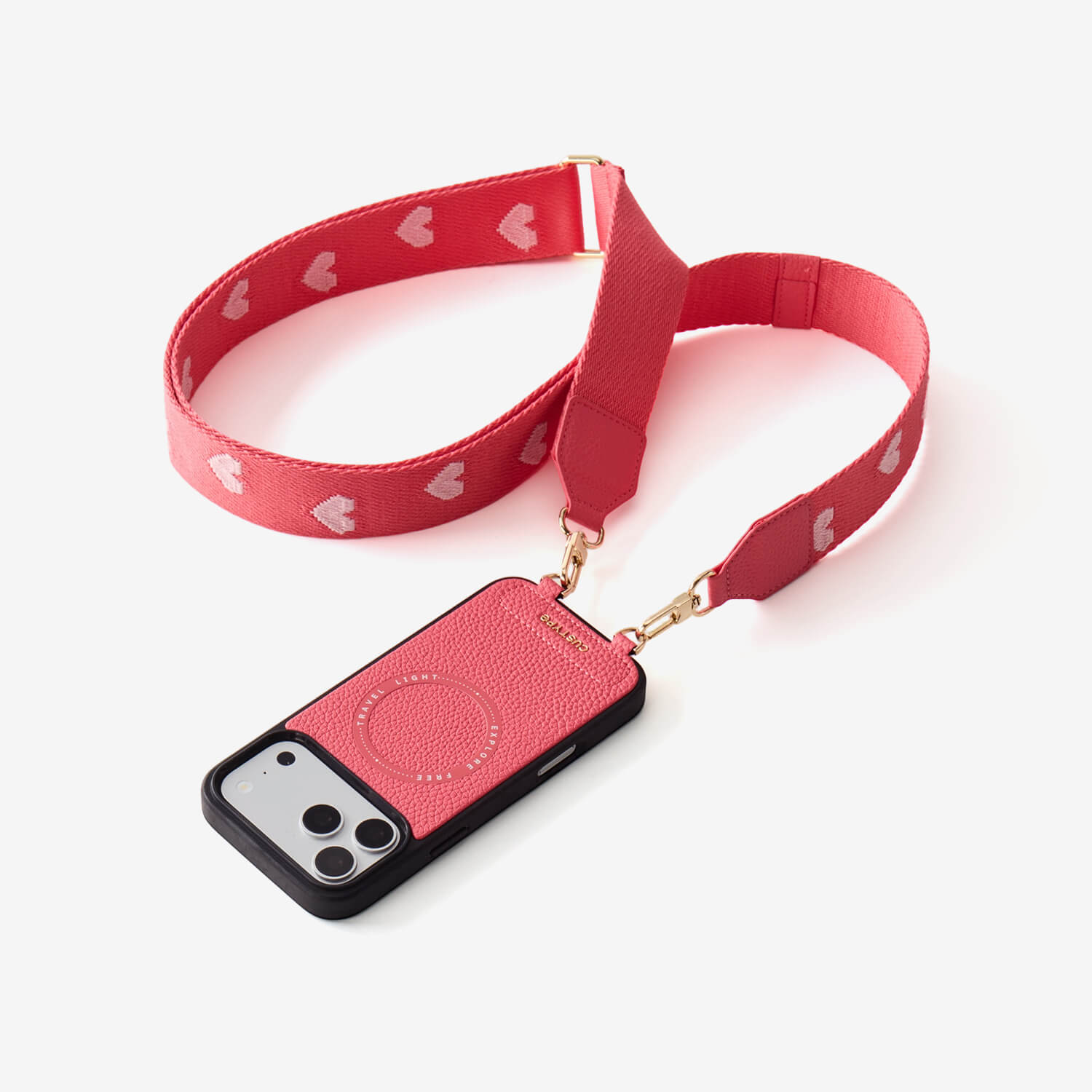 Sleek Design Kit- Webbing Crossbody Magnetic Phone Case-Mobile Phone Cases-Custype