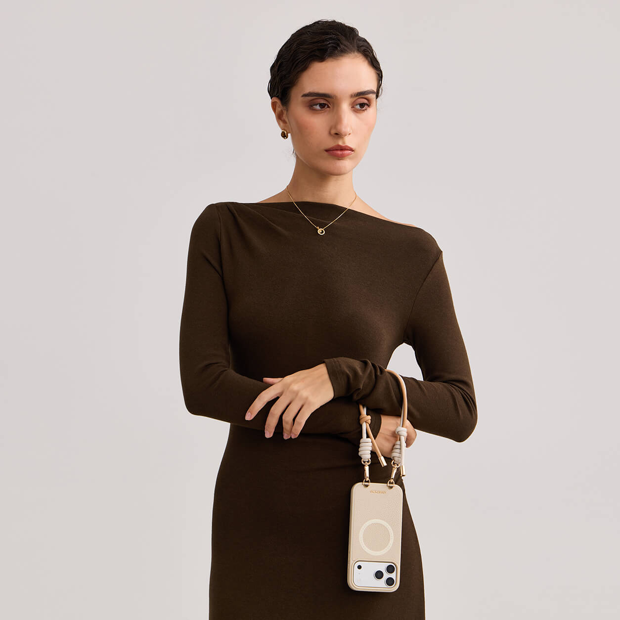 Minimal Style Kit- iPhone Case with Adjustable Rope Wristlet