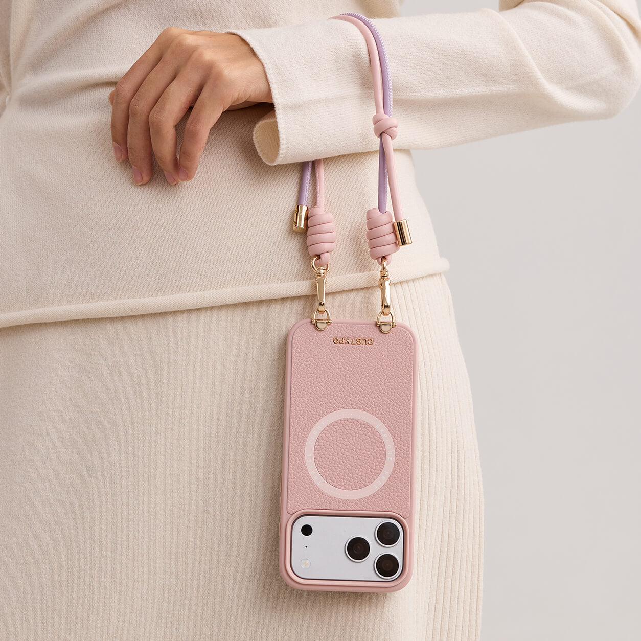 Minimal Style Kit- iPhone Case with Adjustable Rope Wristlet
