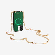 Sleek Design Kit- Magnetic Phone Case with Pearl Chain