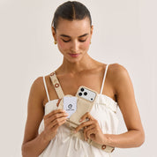 Unity Style- Slim Wallet Phone Case with Floral Crossbody Strap