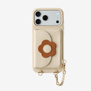 Unity Style- Slim Wallet Phone Case with Floral Crossbody Strap