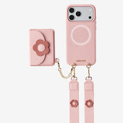 Unity Style- Slim Wallet Phone Case with Floral Crossbody Strap