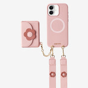 Unity Style- Slim Wallet Phone Case with Floral Crossbody Strap