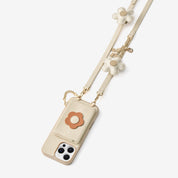 Bloom Pal- Slim Wallet Phone Case with Flower Charm & Strap