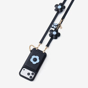 Bloom Pal- Slim Wallet Phone Case with Flower Charm & Strap